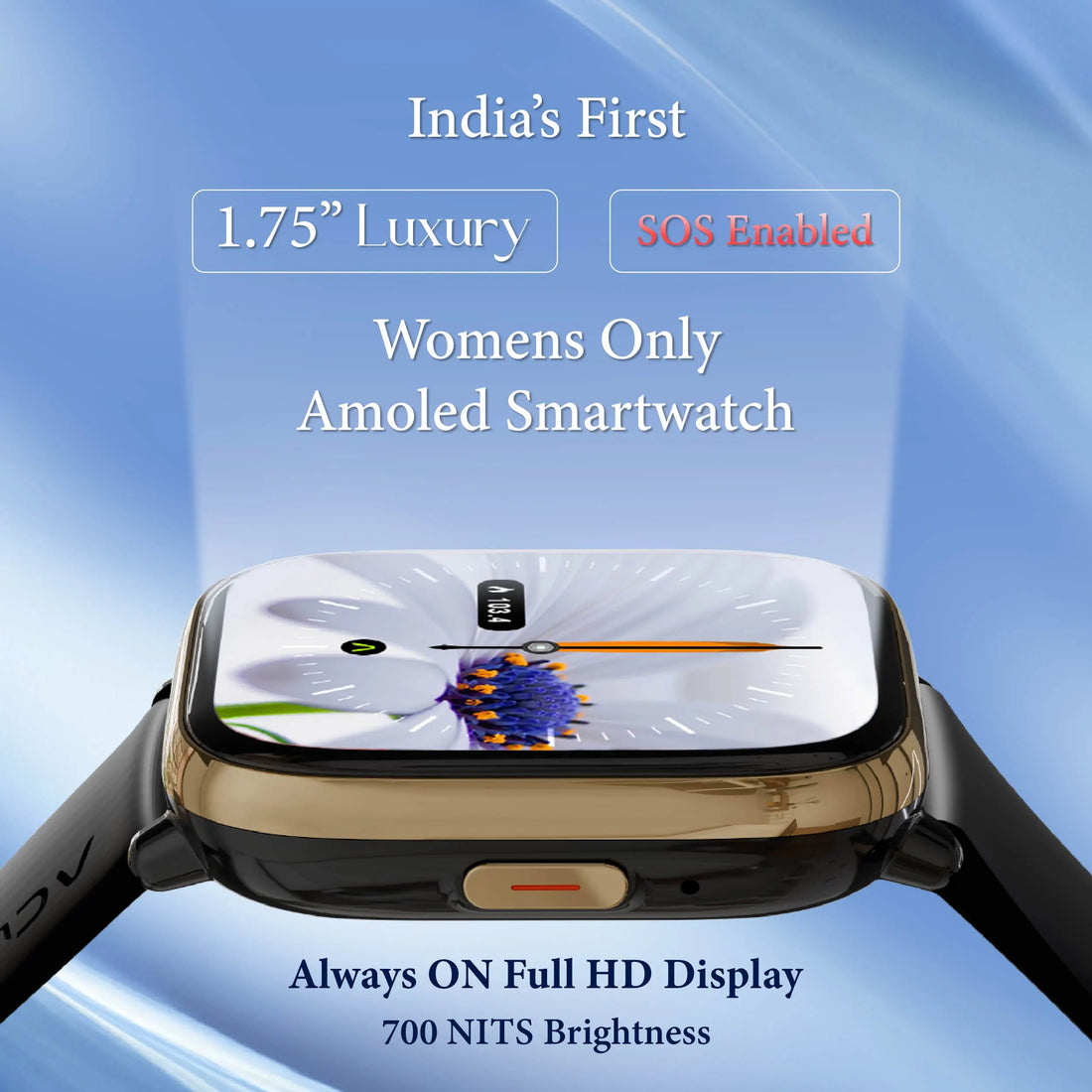 ACwO’s FwIT Play - India’s First 1.75 Inch Women Only Luxury AMOLED Smartwatch With SOS & Compass
