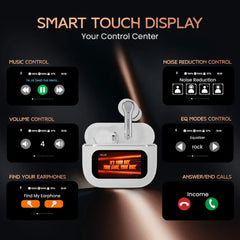 DwOTS Touch Screen Display Earbuds with ANC and ENC