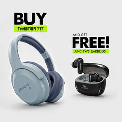 Twister 717 Headphones + Free ANC TWS Earbuds