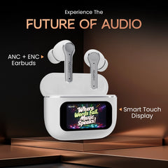 DwOTS Touch Screen Display Earbuds with ANC and ENC