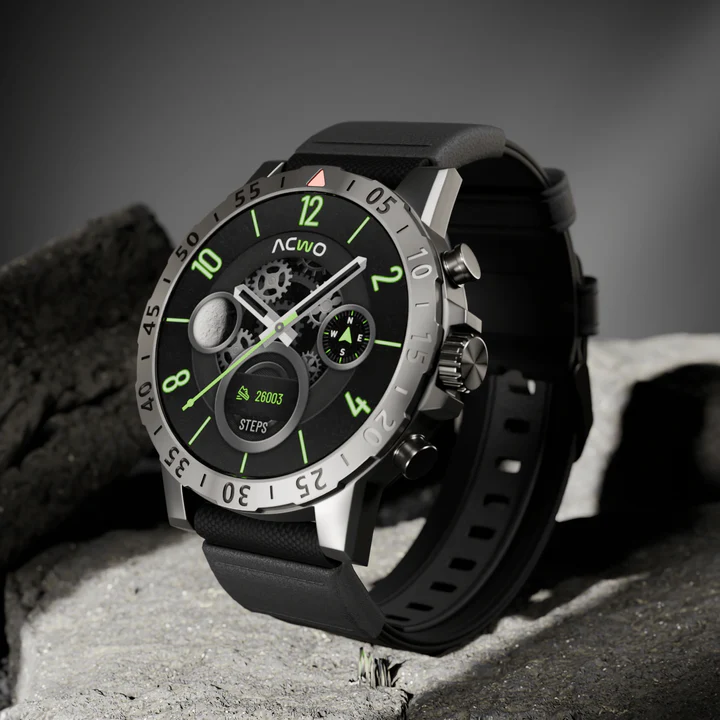 FwIT Biz AMOLED Display Smartwatch – 100+ Modes & Bluetooth Call – ACwO