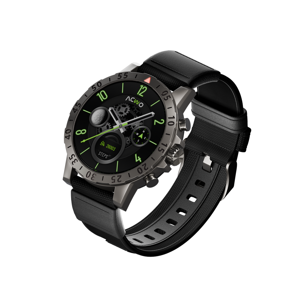 FwIT Biz AMOLED Display Smartwatch – 100+ Modes & Bluetooth Call – ACwO