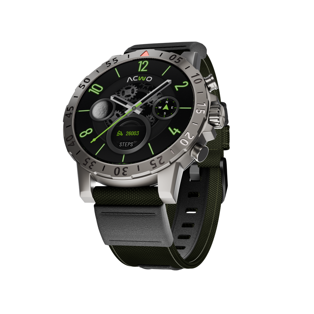 FwIT Biz AMOLED Display Smartwatch – 100+ Modes & Bluetooth Call – ACwO