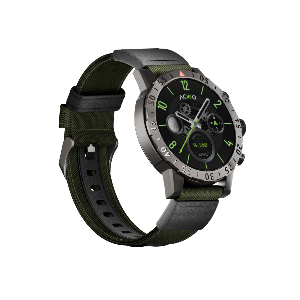 FwIT Biz AMOLED Display Smartwatch – 100+ Modes & Bluetooth Call – ACwO