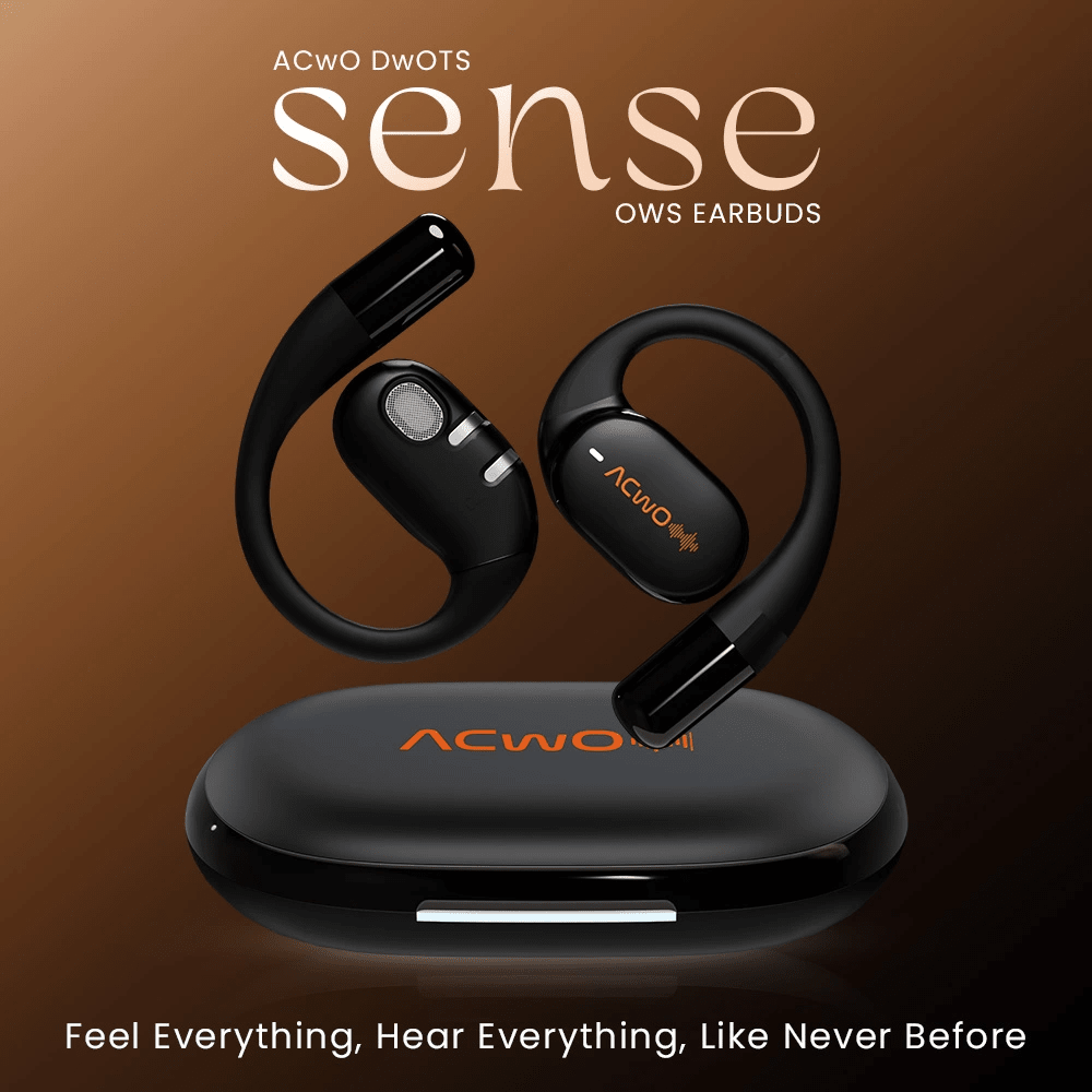 Bluetooth Earphones Sharper Image Dual Driver Wireless Earbuds The